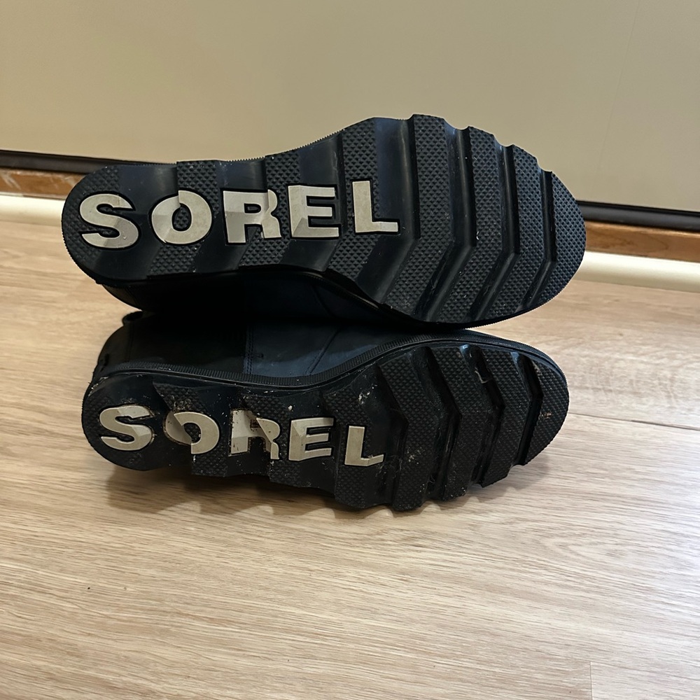 Sorel Joan of Arctic Wedge II Chelsea Boot size 10 Blue Black - Picture 7 of 8